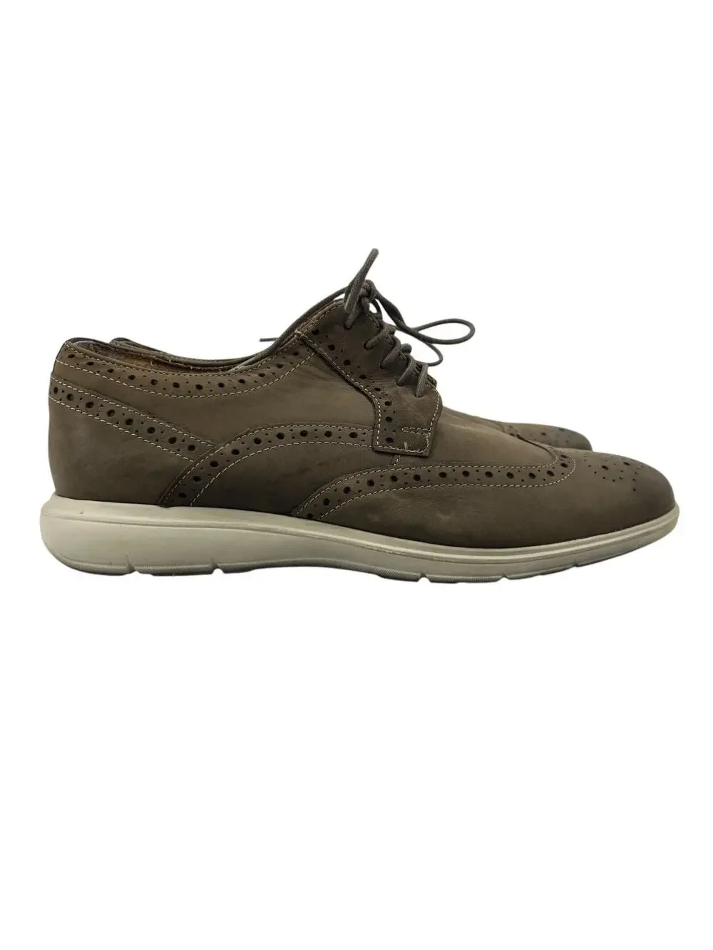 Florsheim Mens 9 Shoes Mushroom Indio Wingtip Oxford‎ Comfortech Lace Up Dress